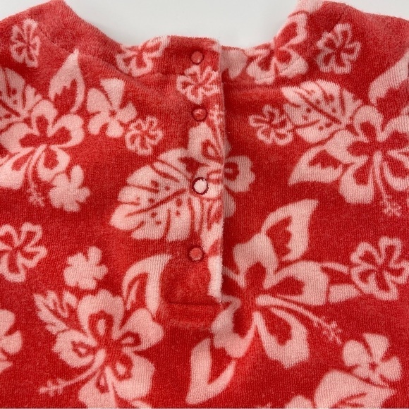 Janie & Jack Terry Cloth Floral Ruffle hem Dress or swim coverup - Picture 7 of 11